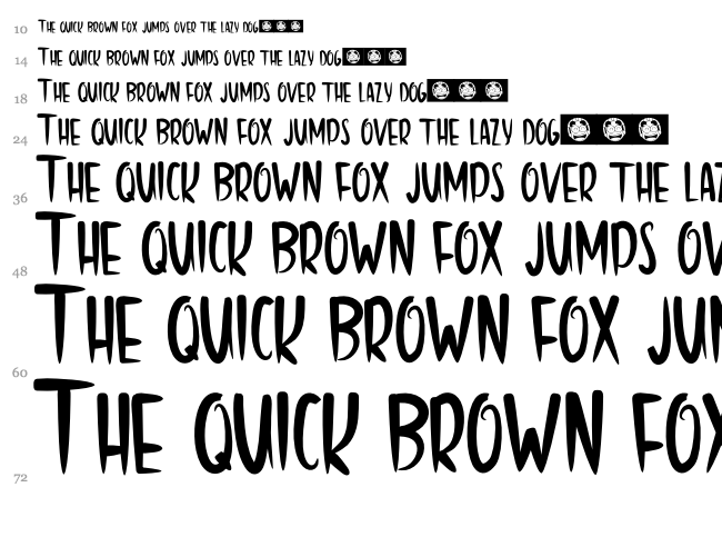 Home Sweet Home font waterfall