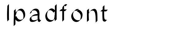 Ipadfont fuente