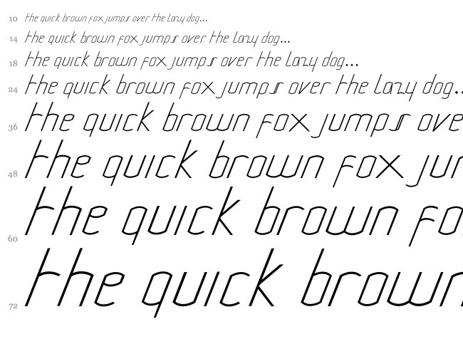 Miura Montes font waterfall