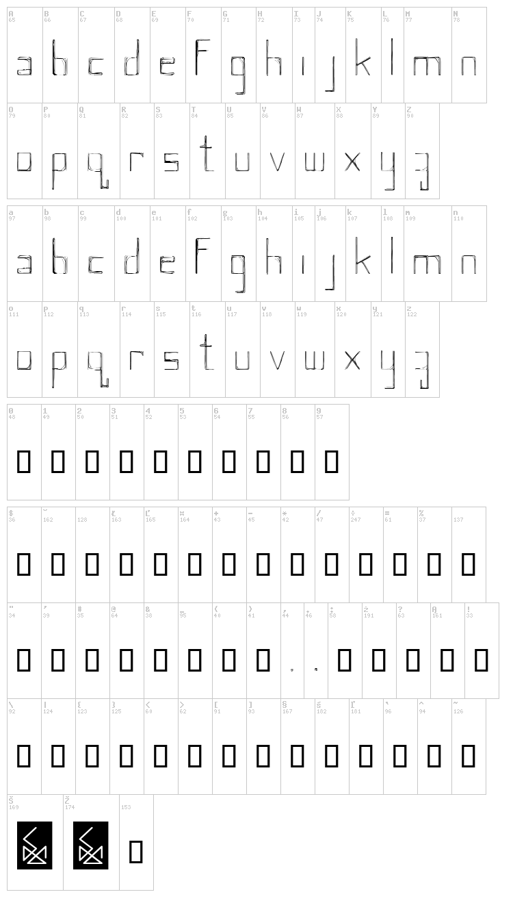 New York font map