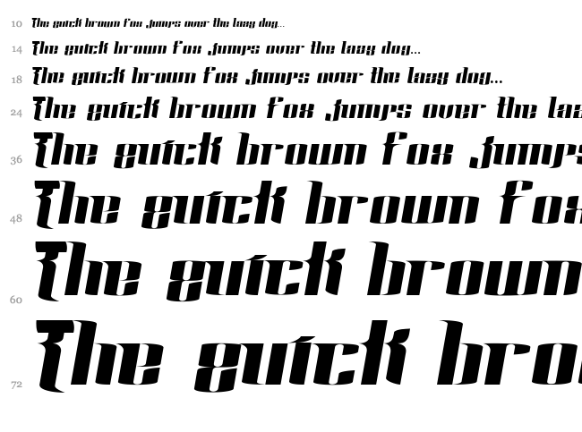 Rustico font waterfall