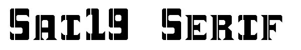 Sai19 Serif fuente