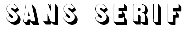 Sans Serif Shaded fuente