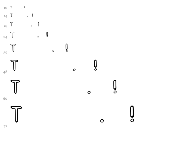 SK Mildred font waterfall