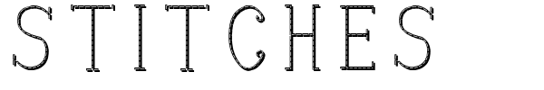 Stitches font preview