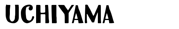 Uchiyama font preview