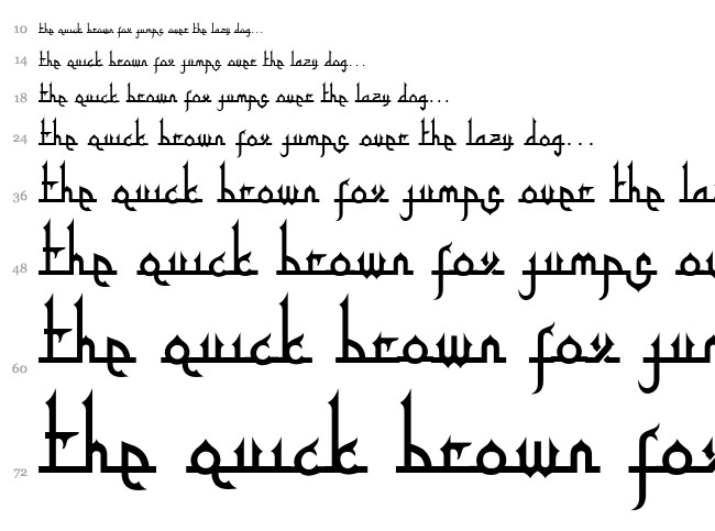 Tafakur font waterfall