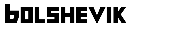 Bolshevik font preview