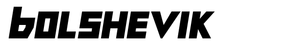 Bolshevik font preview