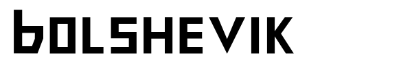 Bolshevik font preview