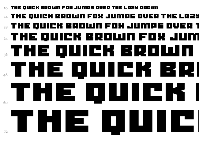 Crank font waterfall