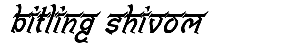 Bitling Shivom font preview