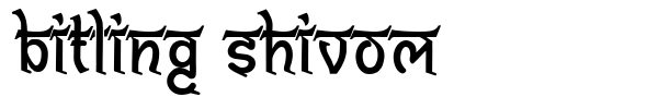 Bitling Shivom font preview