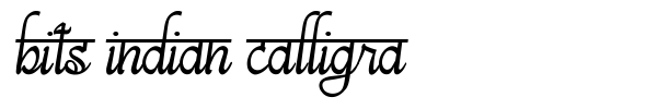 Bits Indian Calligra fuente