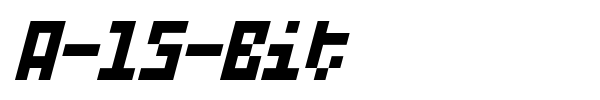 A-15-Bit font preview