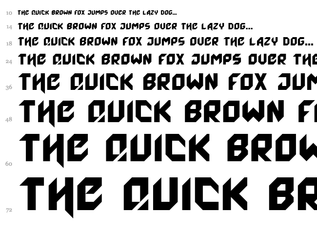 Agero! font waterfall