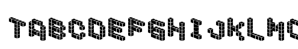 Demon Cubic Block Font fuente