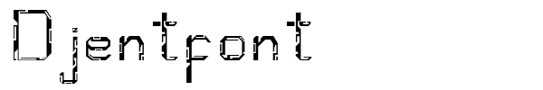 Djentfont font preview
