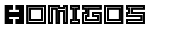 Homigos font preview