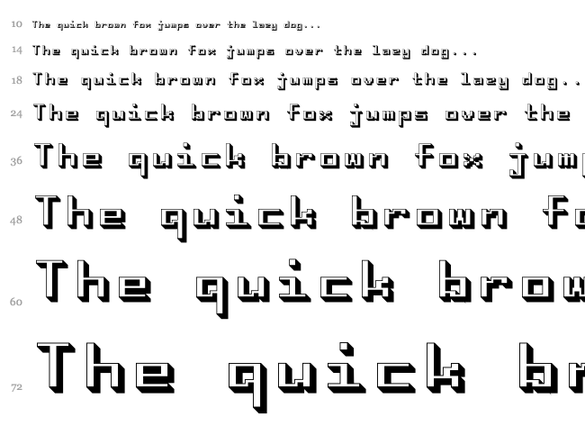 i8080 font waterfall