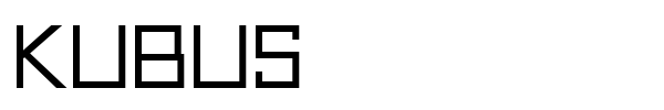 Kubus font preview
