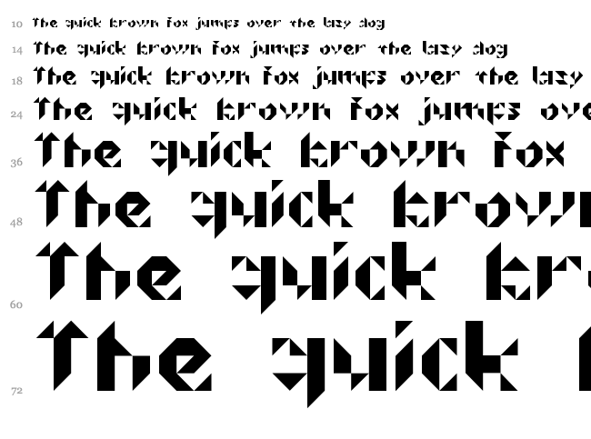 Prismakers font waterfall