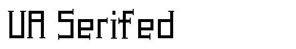 UA Serifed fuente