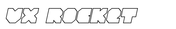 VX Rocket font preview