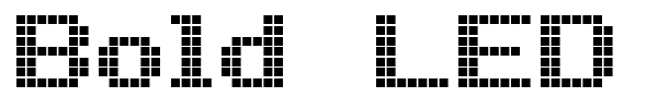 Bold LED Board-7 font preview