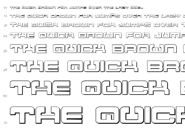 Atlantia font waterfall