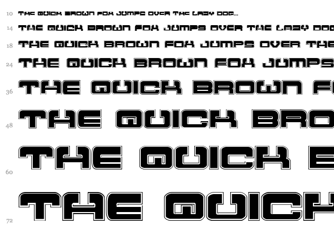 Atlantia font waterfall