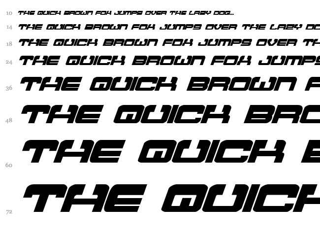 Atlantia font waterfall