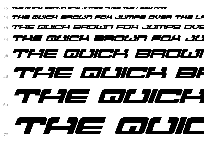 Atlantia font waterfall