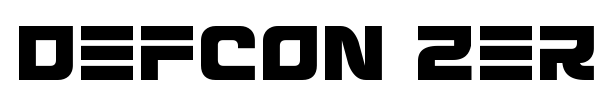 Defcon Zero font preview