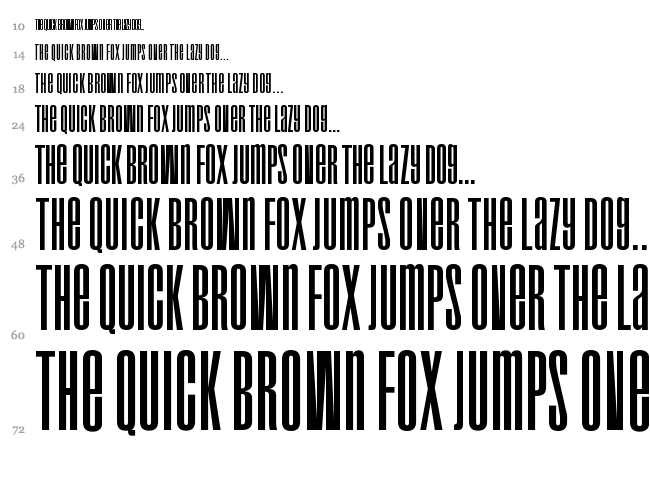 Droid font waterfall