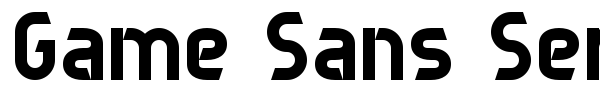 Game Sans Serif 7 fuente