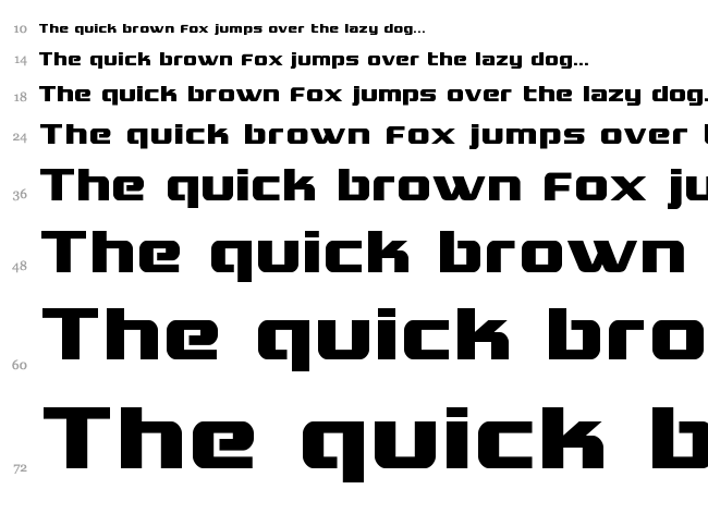 Grand National font waterfall