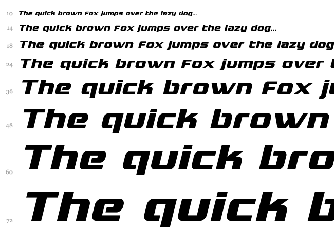 Grand National font waterfall