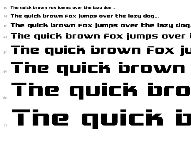 Grand National font waterfall