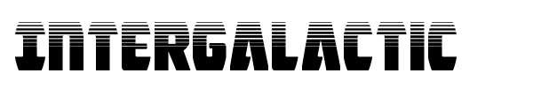 Intergalactic font preview