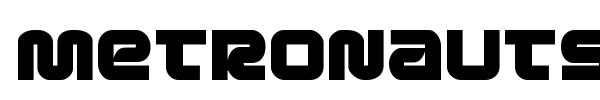 Metronauts font preview