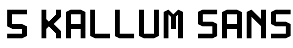 5 Kallum Sans Neue fuente