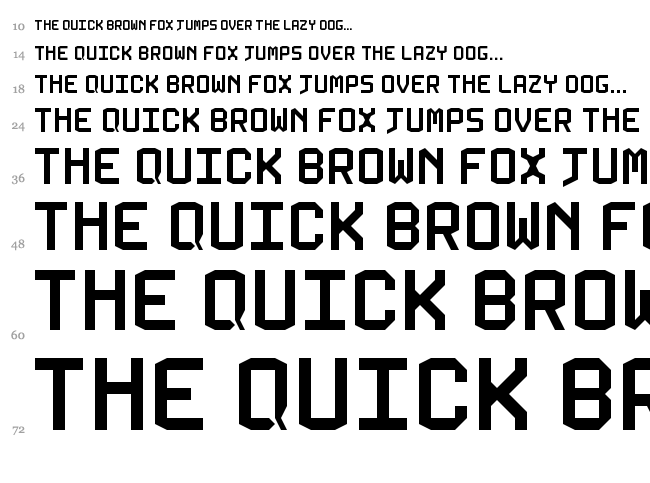 5 Kallum Sans Neue font waterfall
