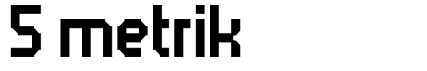 5 metrik font preview