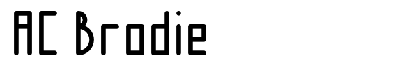 AC Brodie font preview
