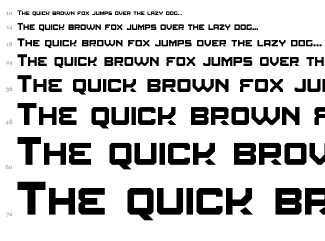 Amuro font waterfall