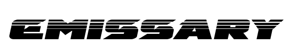 Emissary font preview