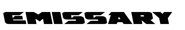 Emissary font preview