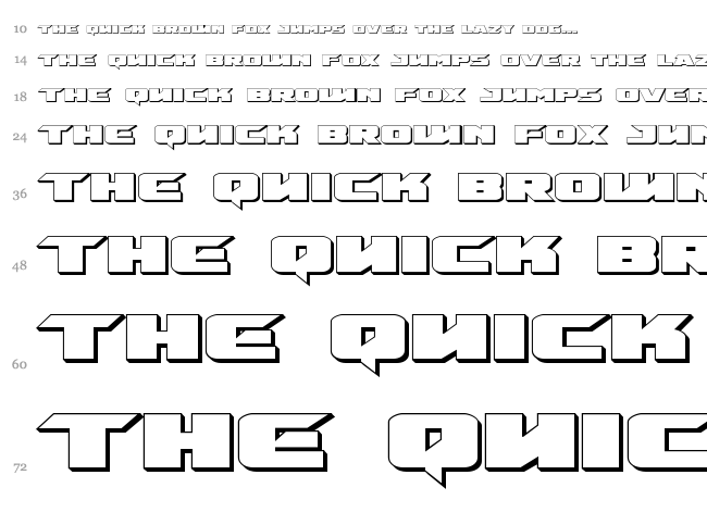 Emissary font waterfall
