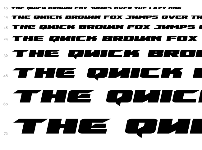 Emissary font waterfall